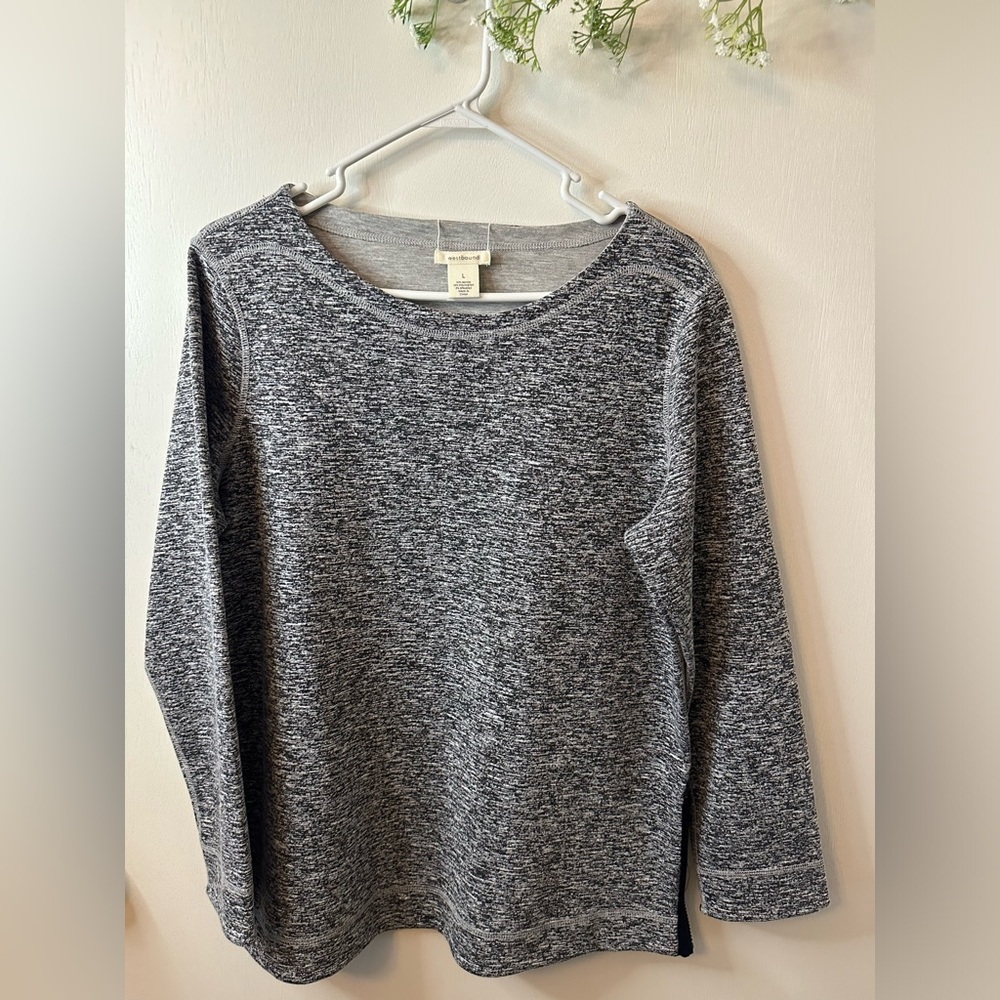 Westbound | Heathered Grey/black Sweater